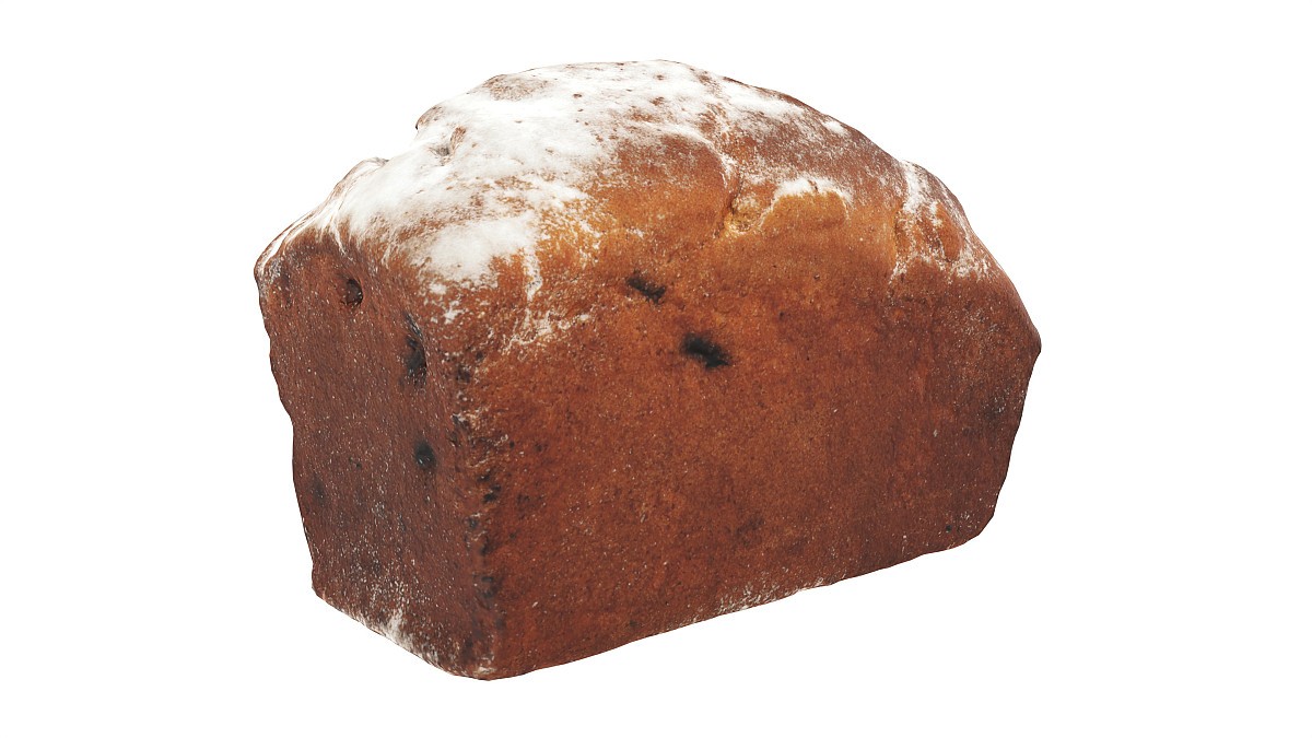 Loaf cake with raisins 02