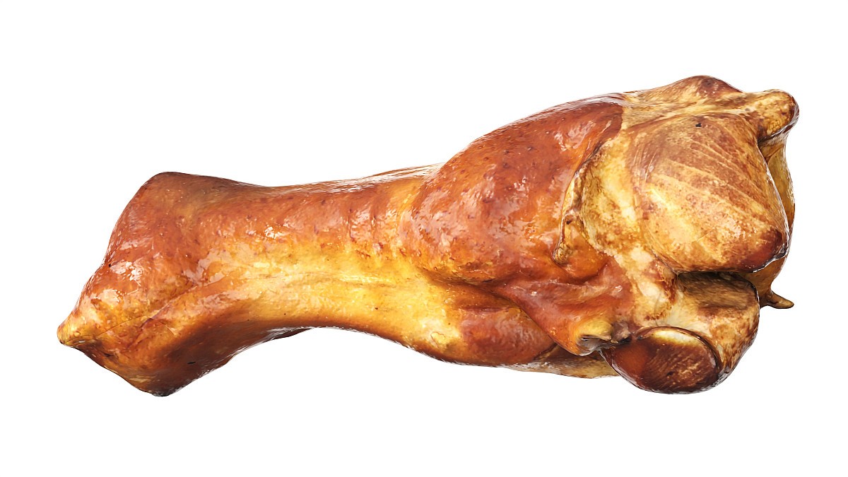 Small grilled chicken leg drumstick