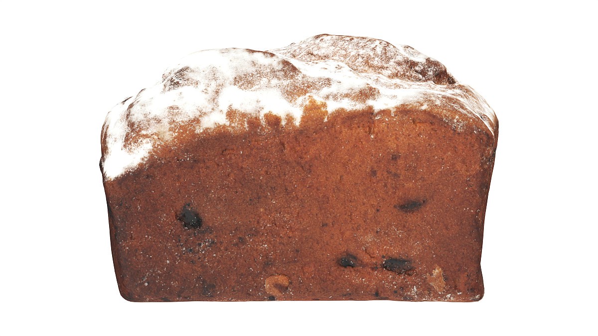 Loaf cake with raisins 02