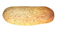 Narrow wheat bread with grains