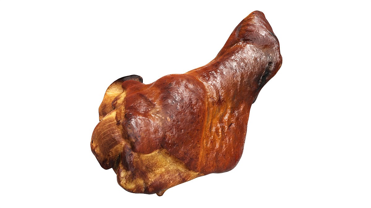 Small cold-smoked chicken leg drumstick