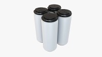 Standard Can 500ml Clip Pak Carrier Handle Quadpak