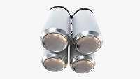 Standard Can 355ml 12oz Clip Pak Carrier Handle Quadpak