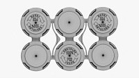 Slim Can 150ml Clip Pak Carrier Handle 6pak