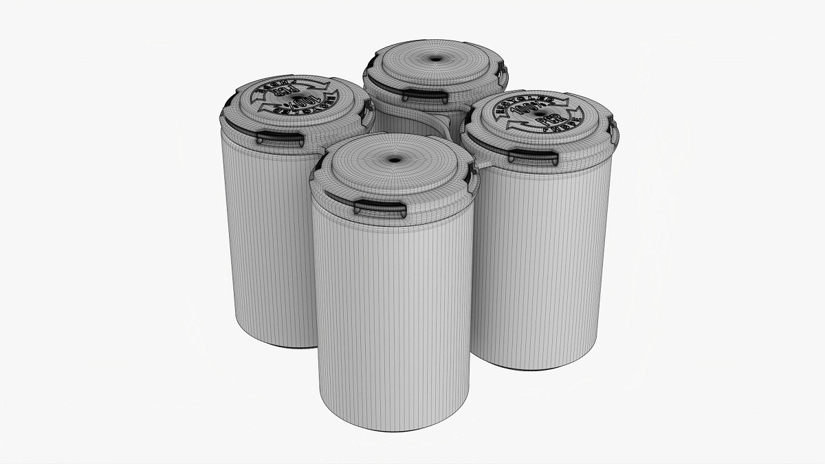 Slim Can 150ml Clip Pak Carrier Handle Quadpak