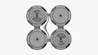Slim Can 150ml Clip Pak Carrier Handle Quadpak