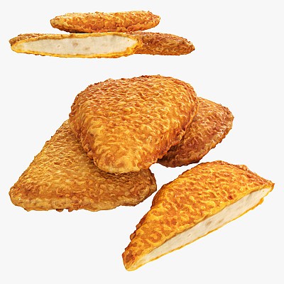 Chicken cutlets with cut