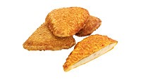 Chicken cutlets with cut in crispy breadcrumbs