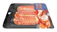 Salami Chorizo slices with packaging