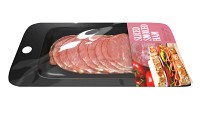 Sliced ham with packaging 01