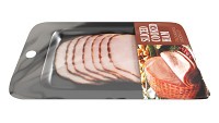 Sliced ham with packaging 02