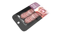 Salami pepper slices with packaging