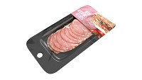 Sliced ham with packaging 01