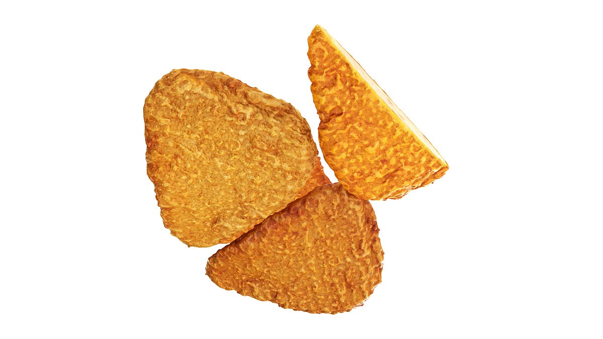 Chicken cutlets with cut in crispy breadcrumbs