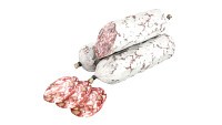 Dried sausage with walnuts whole and slices