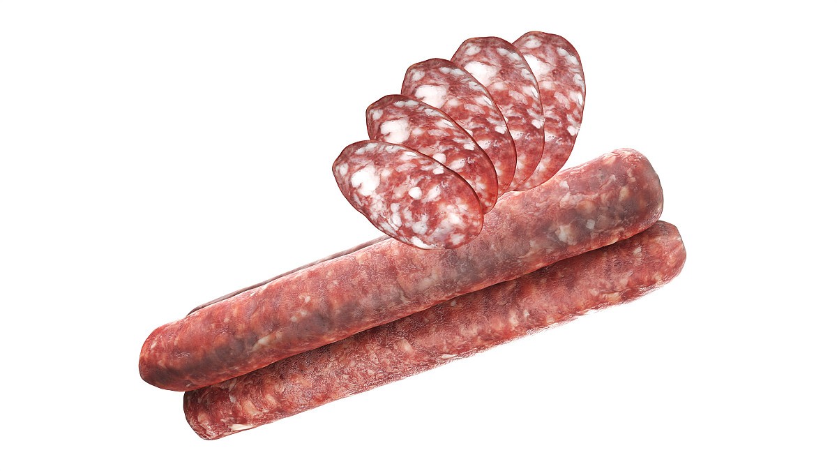 Dried sausage long whole and slices 02
