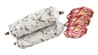 Dried sausage with walnuts whole and slices