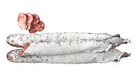 Dried sausage long whole and slices 01