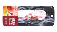 Bacon slices in packaging