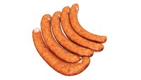 Pork sausages thin with packaging 01