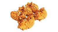Chicken tender in breadcrumbs with packaging