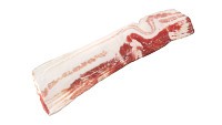 Bacon slices in packaging