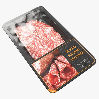 Salami sausage sliced