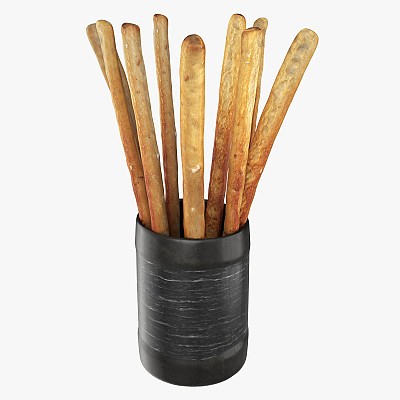 Crispy bread sticks cup