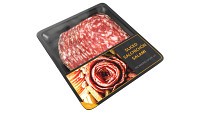 Salami Salchichon sliced in packaging