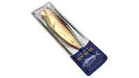 Smoked mackerel in packaging