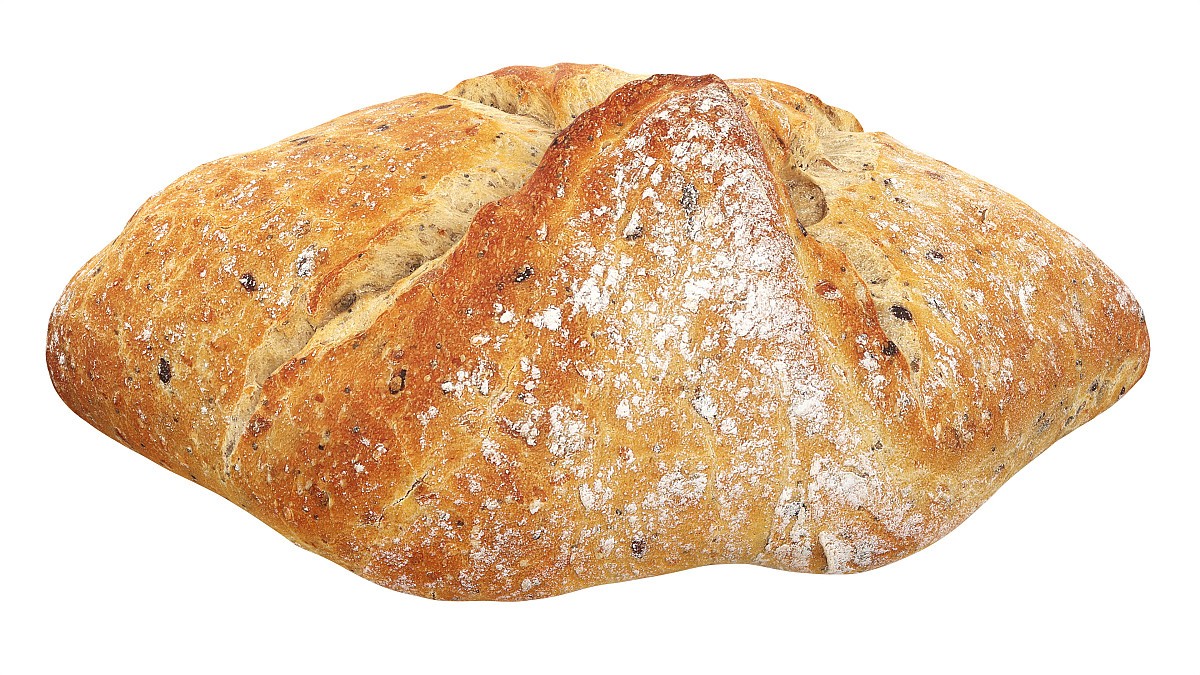 Loaf of artisanal white bread