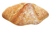 Loaf of artisanal white bread