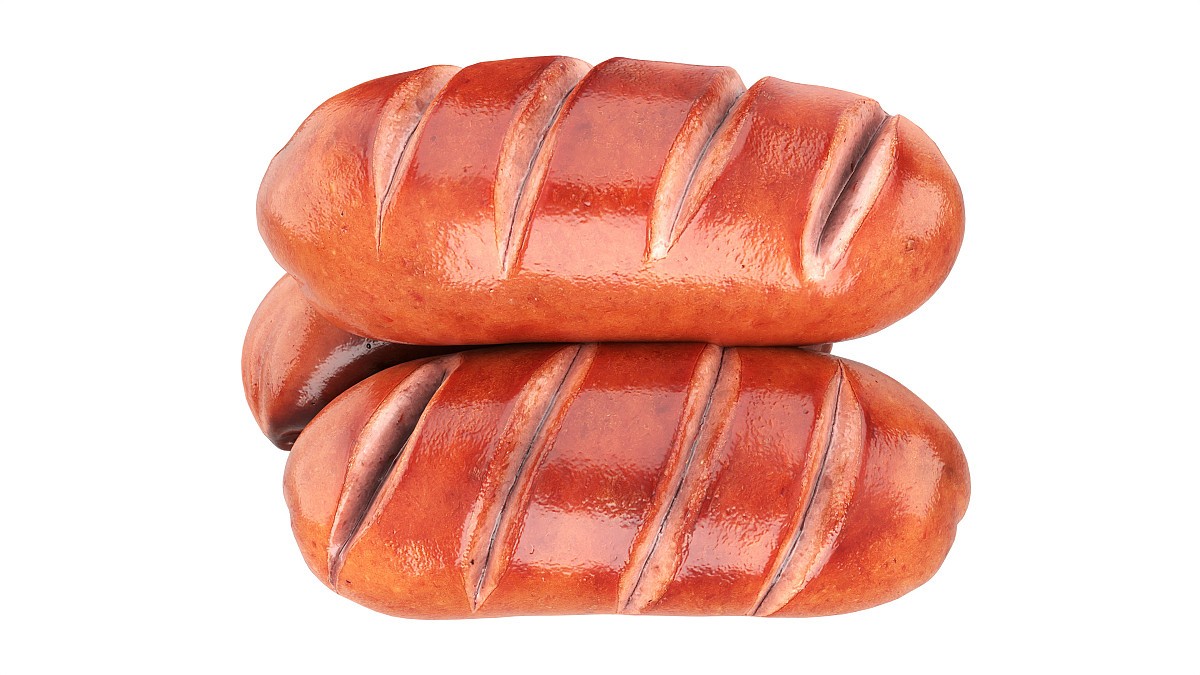 Pork smoked sausage grilled