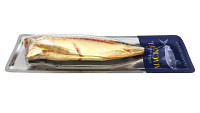 Smoked mackerel in packaging