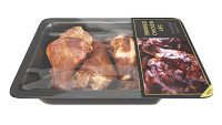 Smoked small chicken leg in packaging 01