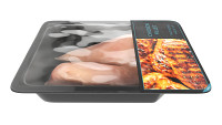 Chicken fillet raw in packaging