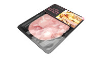 Ham Prosciutto Cotto sliced in packaging