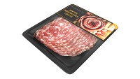 Salami Salchichon sliced in packaging