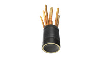 Crispy bread sticks in cup