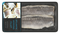 Herring fillet in packaging