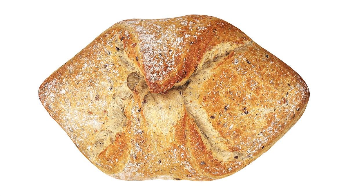 Loaf of artisanal white bread
