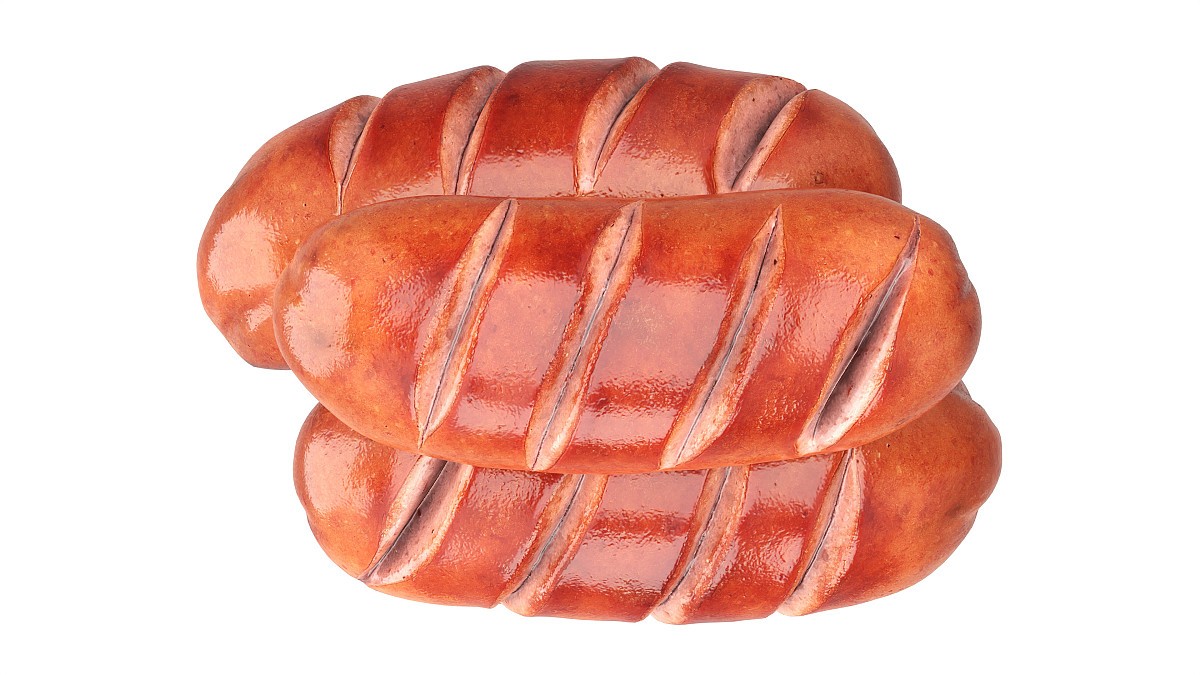 Pork smoked sausage grilled