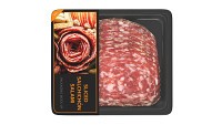 Salami Salchichon sliced in packaging