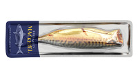 Smoked mackerel in packaging