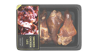 Smoked small chicken leg in packaging 01