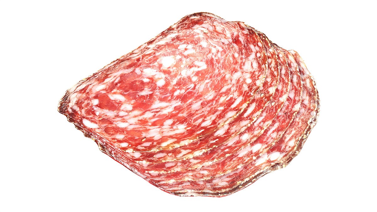Salami Salchichon sliced in packaging
