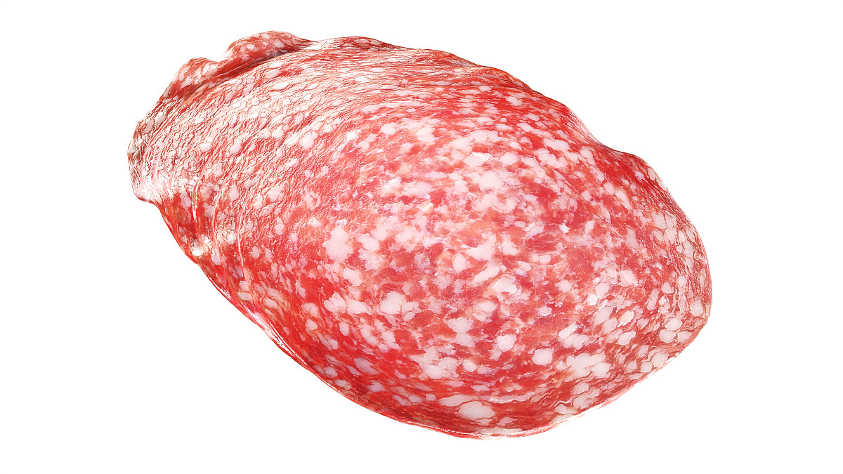 Danish Salami sliced in packaging
