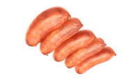 Pork smoked sausages in packaging