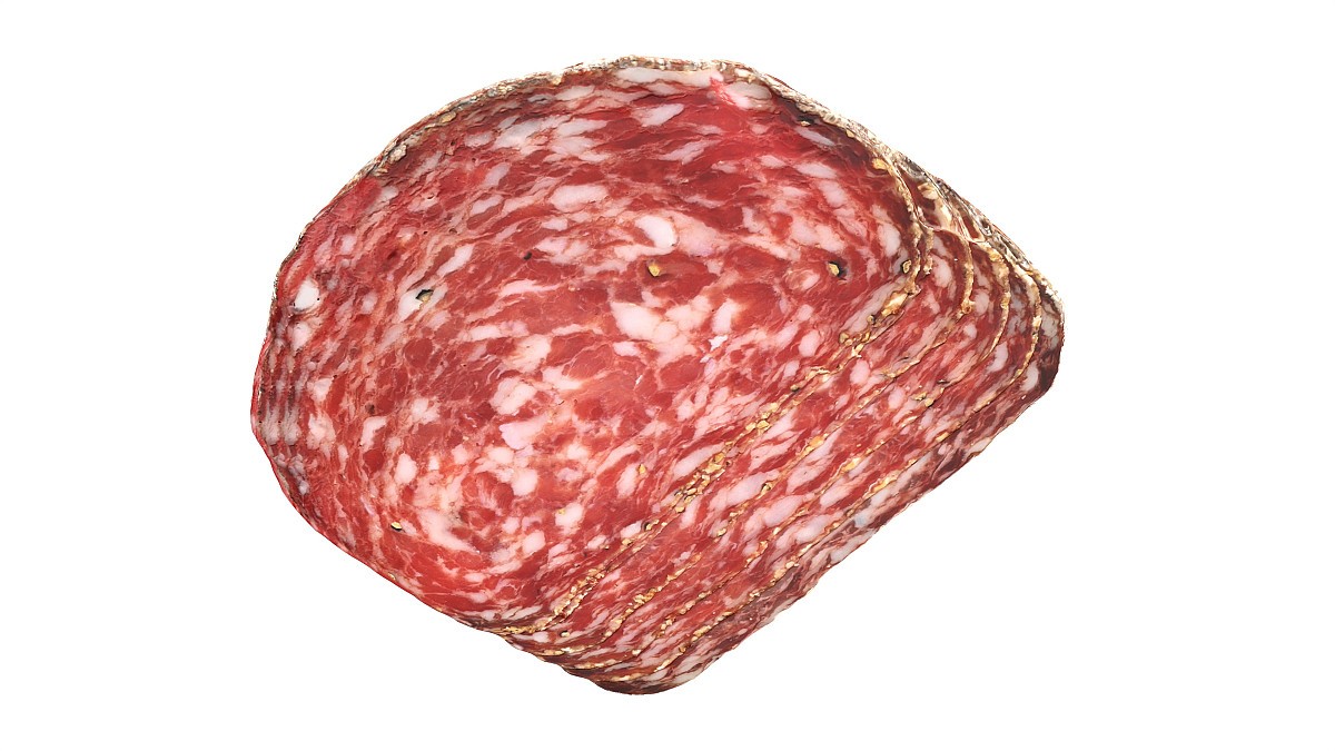 Salami Salchichon sliced in packaging