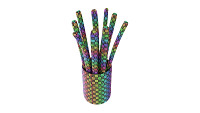 Crispy bread sticks in cup